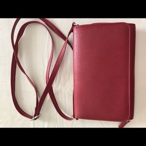 Red RFID Purse w/phone charger